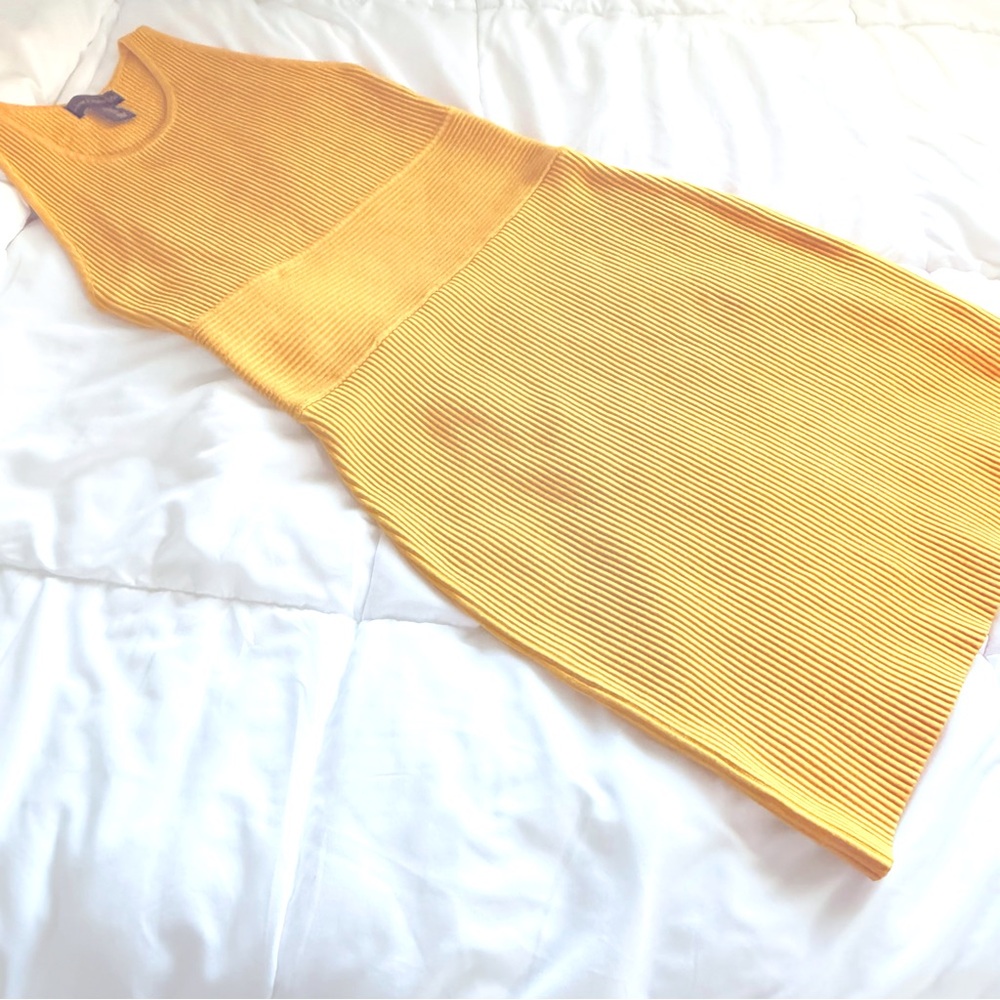 House of Harlow 1960 Gold Ribbed Mini dress